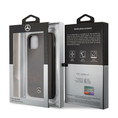 Custodia Mercedes per iPhone 11 Pro Max marrone