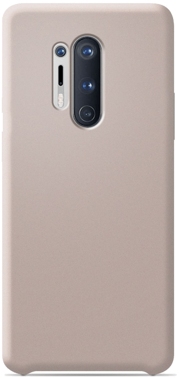Coque silicone unie compatible Soft Touch Sable rosé OnePlus 8 Pro