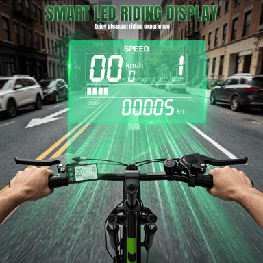 Bicicleta eléctrica urbana WITAMBIKE C26 PRO para adultos, batería de 36 V y 20 Ah - Blanca