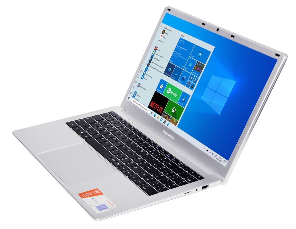 Thomson NEO 15 N15C4SL128 notebook N3350 Ordinateur portable 39,6 cm  (15.6") HD Intel® Celeron® N 4 Go DDR3-SDRAM 128 Go eMMC Wi-Fi 4 (802.11n)  Windows 10 S Argent - Thomson