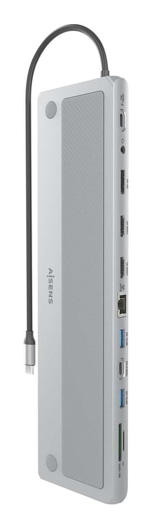 AISENS ASUC 12P020 GR station d'accueil Avec fil USB 3.2 Gen 1 3.1 Gen 1 Type C Neuf - vue 2