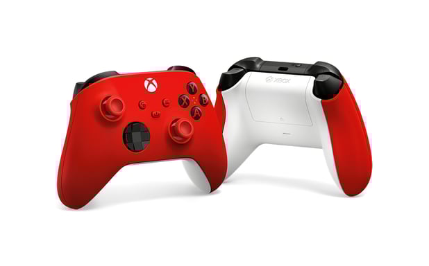 Mando Inalámbrico Xbox Series Nueva Generación - Voltio Eléctrico - Amarillo - Xbox Series / Xbox One / PC Windows 10 - Rojo