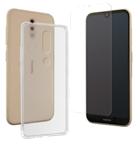 Pack Coque Souple Transparente + Verre Trempe: Nokia 4.2