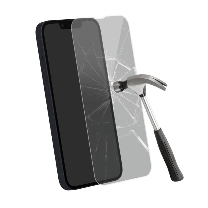Protecteur d'écran en verre trempé de qualité supérieure (60% verre trempé recyclé) pour Apple iPhone 13/ 13 Pro/ 14, Transparent
