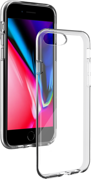 Coque Silisoft souple Transparente pour iPhone 6/7/8 Plus Bigben