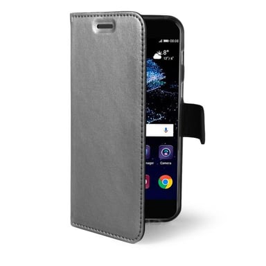 Celly Air funda para teléfono móvil 14 cm (5.5'') Funda cartera Plata