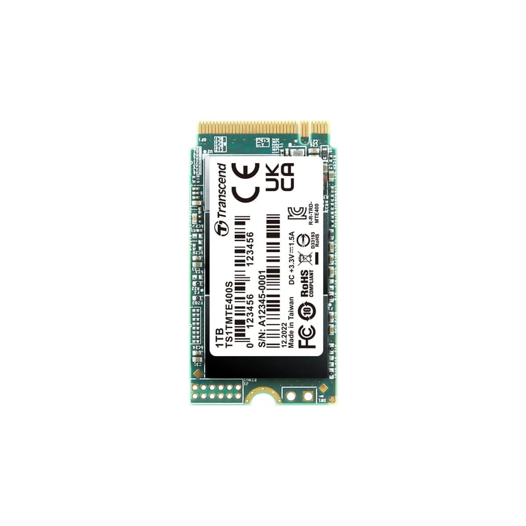 Transcend SSD MTE400S NVMe PCIe Gen3x4 3D Neuf - vue 5