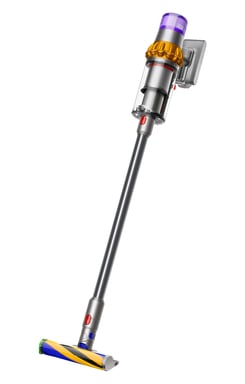 Dyson V15 Detect Absolute Aspiradora escoba 2 en 1 Batería Secar Sin bolsa Níquel, Acero inoxidable, Amarillo
