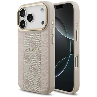 Custodia MagSafe Guess 4G Stripe per iPhone 17 Pro rosa