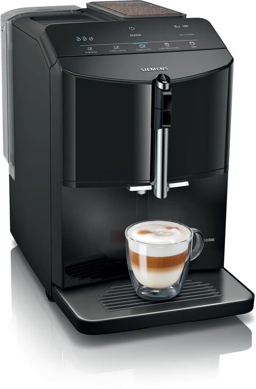 Siemens EQ.300 TF301E09 Machine à café automatique avec mousseur à lait 15 bar piano - vue 3