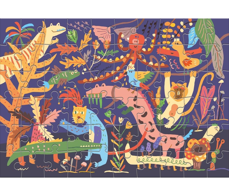 Clementoni Find it puzzle Bungle in the jungle Jeu de puzzle 33 pièce Animaux Neuf - vue 3