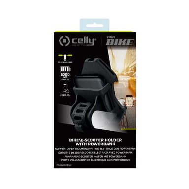 Celly POWERBIKEBK soporte Soporte pasivo Teléfono móvil/smartphone Negro