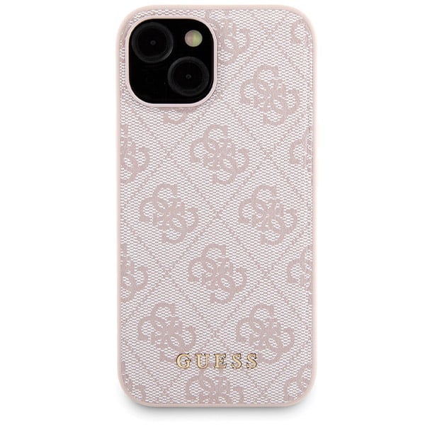 Guess Bundle Pack MagSafe 4G Metal Gold Logo Ensemble coque + Power Bank 5000mAh MagSafe iPhone 15 - vue 4