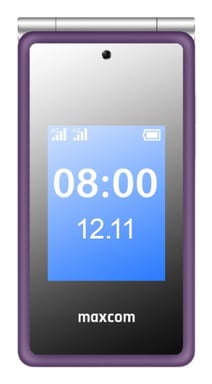 MaxCom Comfort MM835 8,89 cm (3.5'') 100 g Púrpura Teléfono para personas mayores