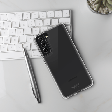 Guscio ibrido invisibile per Samsung Galaxy S21 FE 5G, trasparente