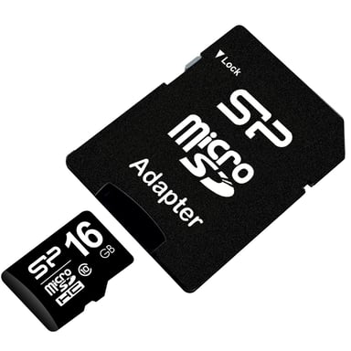 Memoria flash Silicon Power SP016GBSTH010V10SP 16GB MicroSDHC UHS-I Classe 10
