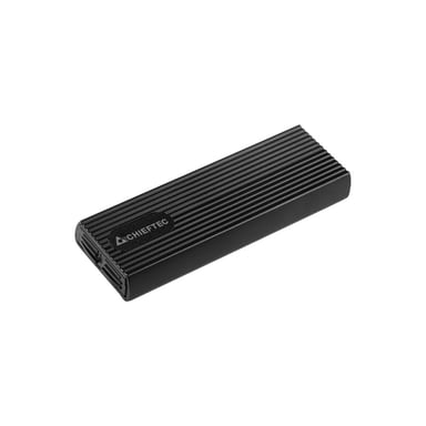 Chieftec CEB-M2C-TL Boîtier de disques de stockage Boîtier disque dur/SSD Noir M.2