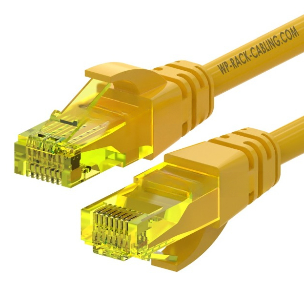 WP WPC-PAT-6AU050Y câble de réseau Jaune 5 m Cat6a U/UTP (UTP)