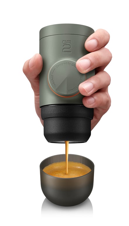 Machine à café portable WACACO Minipresso GR2 18 Bar Compatible café moulu Manuelle