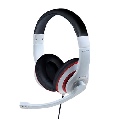 Gembird MHS-03-WTRDBK écouteur/casque Avec fil Arceau Jouer - vue 1