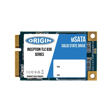 Origin Storage NB-2563DTLC-MINI disque SSD 256 Go mSATA SATA 3D TLC