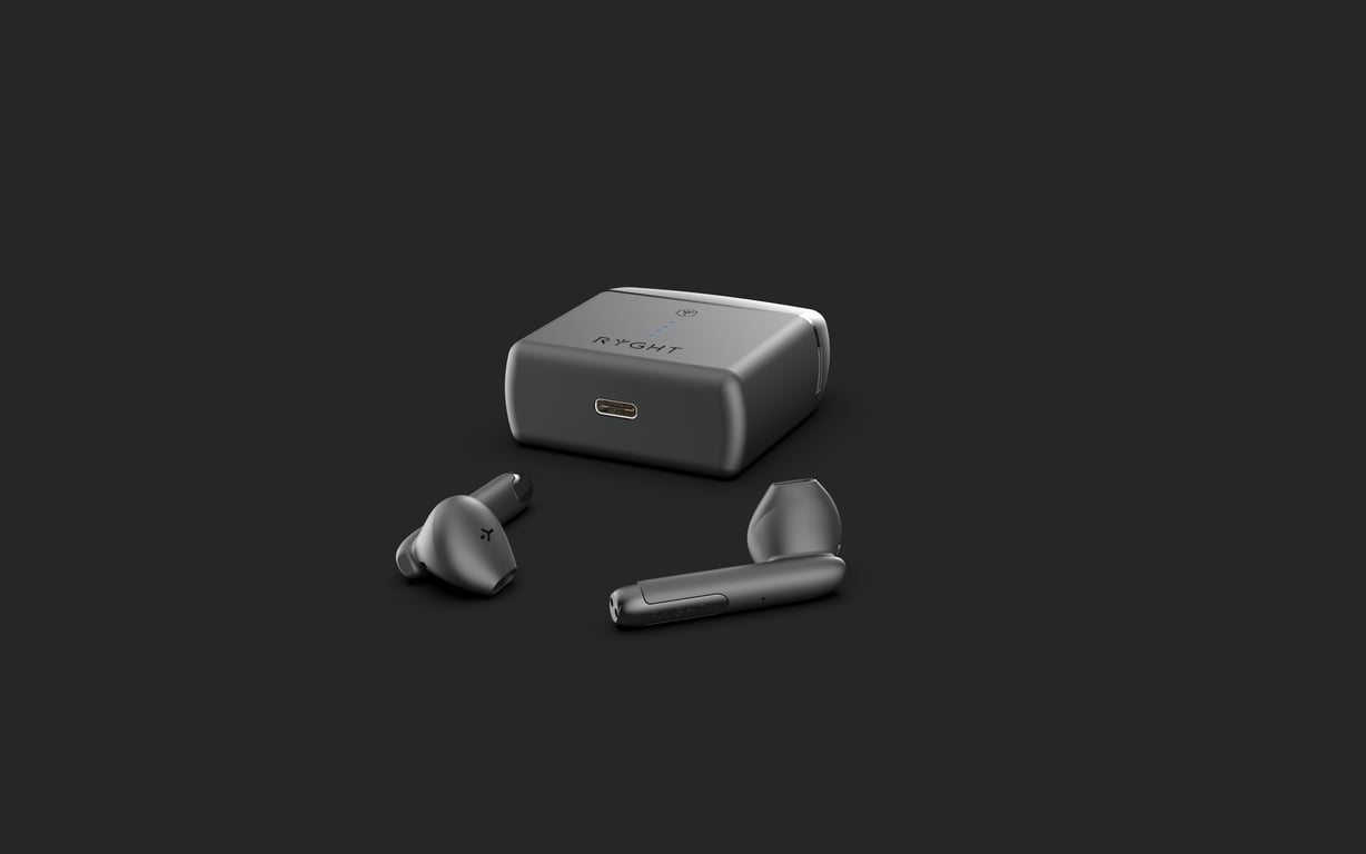 RYGHT NEMESIS - Ecouteurs Sans fil Bluetooth avec boitier Semi-Intra True  Wireless Earbuds - Ryght