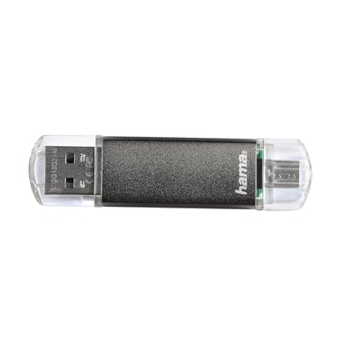 Hama Laeta Twin 64GB USB 2.0 Unità flash USB 64GB USB Type-A / Micro-USB Grigio