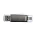 Clé USB FlashPen ''Laeta Twin'', USB 2.0, 128 GB, 10 MB/s, gris