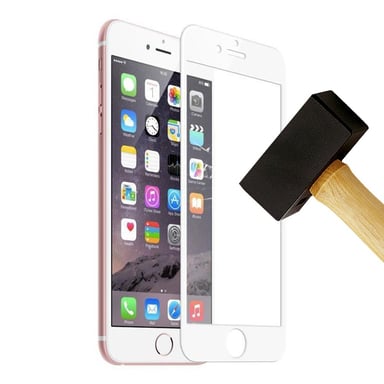Film verre trempé 4D Blanc compatible Apple iPhone 6 Plus iPhone 6S Plus