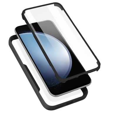 Coque Intégrale pour Xiaomi Redmi Note 10 / Note 10S Ultra Renforcé Noir transparent