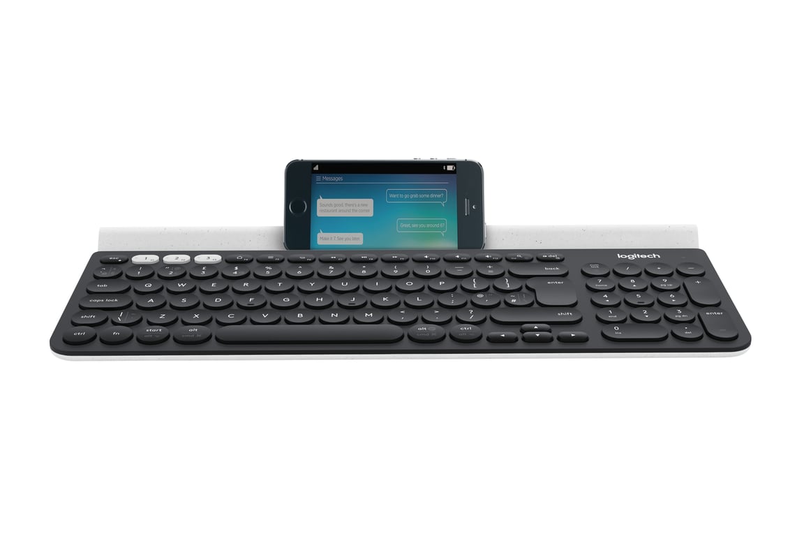 Logitech K780 Device Clavier sans fil Bluetooth 2.4 GHz R. U. - vue 2