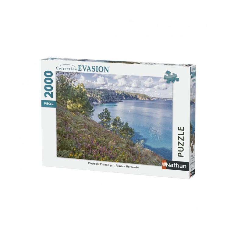 Puzzle 2000 pièces : Plage de Crozon Ravensburger Nathan - vue 2