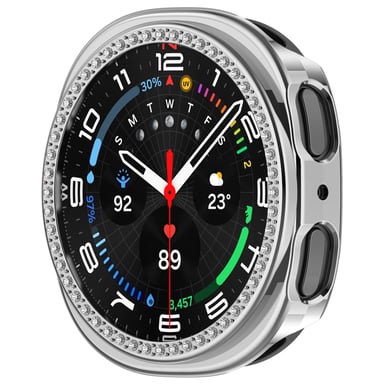 Elegante custodia in PC per Samsung Galaxy Watch 8 44mm Silver