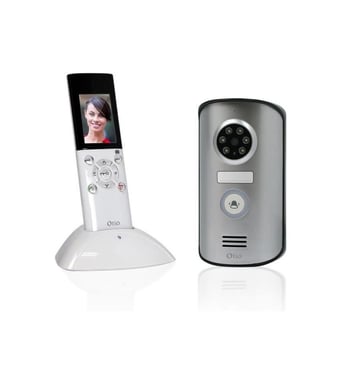 OTIO Videoteléfono inalámbrico de mano Pantalla LCD de 2,3'' con memoria interna y visión nocturna