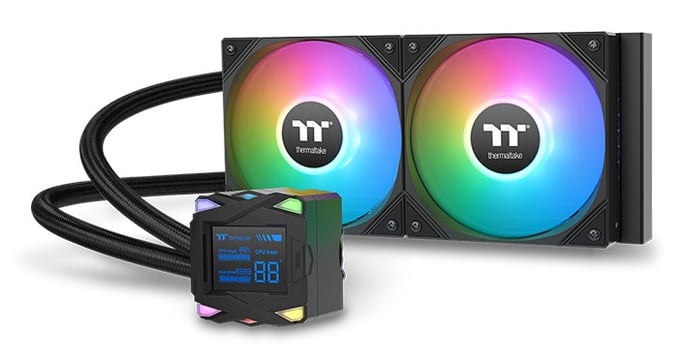 Thermaltake LA240-S ARGB Carte-mère Kit de refroidissement du liquide 12 cm Noir 1 pièce(s)