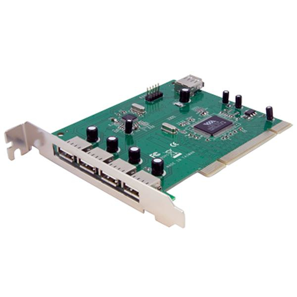 Carte adaptateur PCI vers 7 Ports USB 2.0 StarTech PCIUSB7 – Interne Externe - vue 2