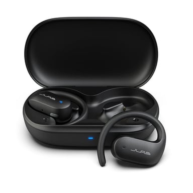 JLab Open Sport Cuffie True Wireless Stereo (TWS) per chiamate/musica/sport/compiti quotidiani Bluetooth Nero