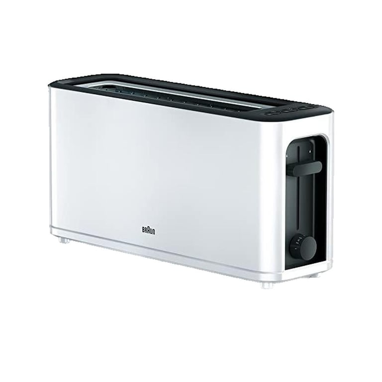Grille-Pain Braun HT3110WH – 1 Fente Longue 1000W, Décongélation, Ramasse-Miettes Amovible - vue 3