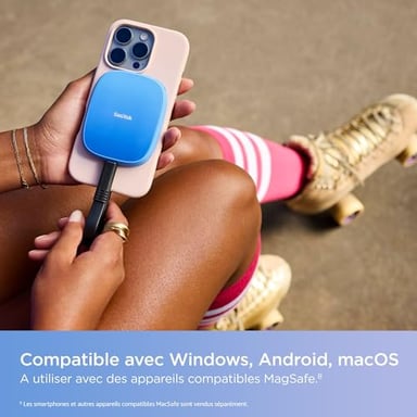 SanDisk SDSSDE62C-2T00-G25 unidad externa de estado sólido 2 TB USB Tipo C 3.2 Gen 2 (3.1 Gen 2) Azul
