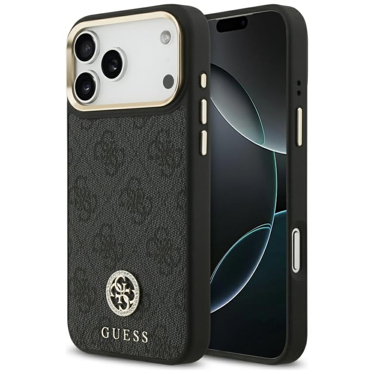 Guess Coque Hardcase 4G Strass Logo MagSafe pour iPhone 17 Pro Max