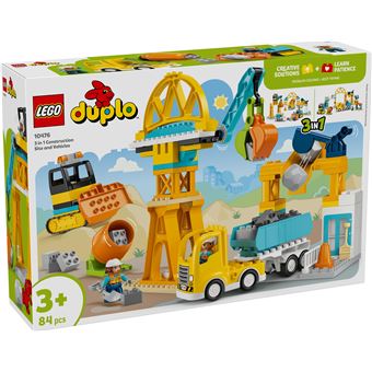 LEGO DUPLO Town 10476 Cantiere e veicoli da costruzione 3 in 1
