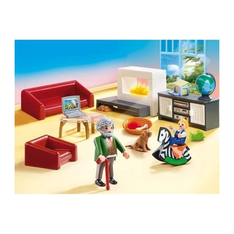 Salon Avec Cheminée 70207 Playmobil La Boîte - vue 4