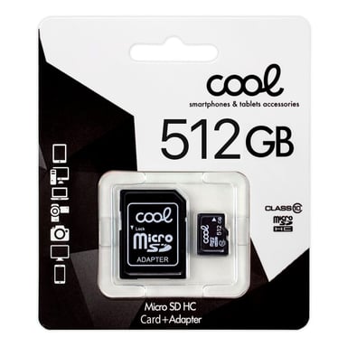 Scheda di Memoria Micro SD COOL 512GB Classe 10