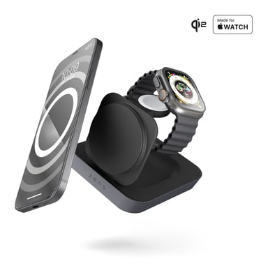 OtterBox Zens Nightstand Magnetic Wireless Charger Pro 2, Negro