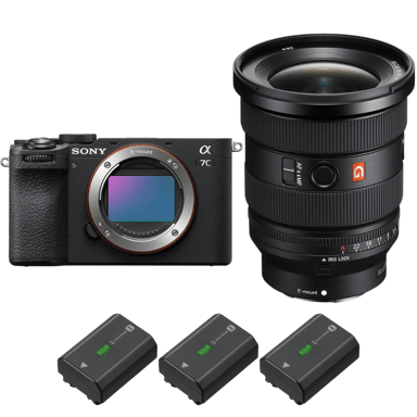 Appareil photo hybride Sony A7C II Noir + FE 16-35mm f/2.8 GM II + 3 Sony NP-FZ100 + Ebook ''20 astuces pour des images qui claquent''