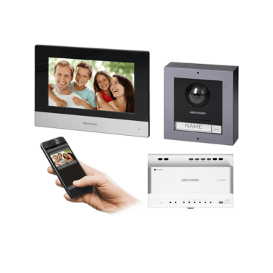 Kit Video-Interfono Hikvision DS-KIS702Y 7 pollici nero