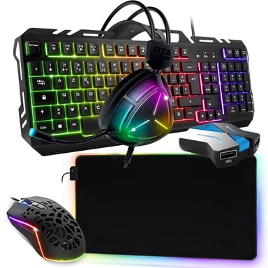 Pack Gamer FULL CHEATER Clavier Souris Casque Convertisseur Switch PS4 XB1