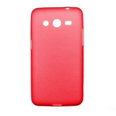 Coque silicone unie compatible Givré Rouge Samsung Galaxy Core 2