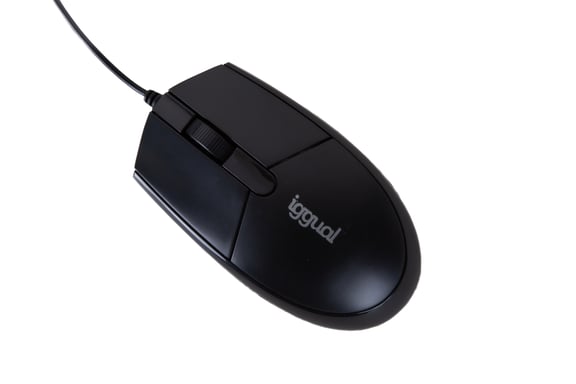 iggual COM-BASIC3-800DPI ratón Oficina Ambidextro USB tipo A