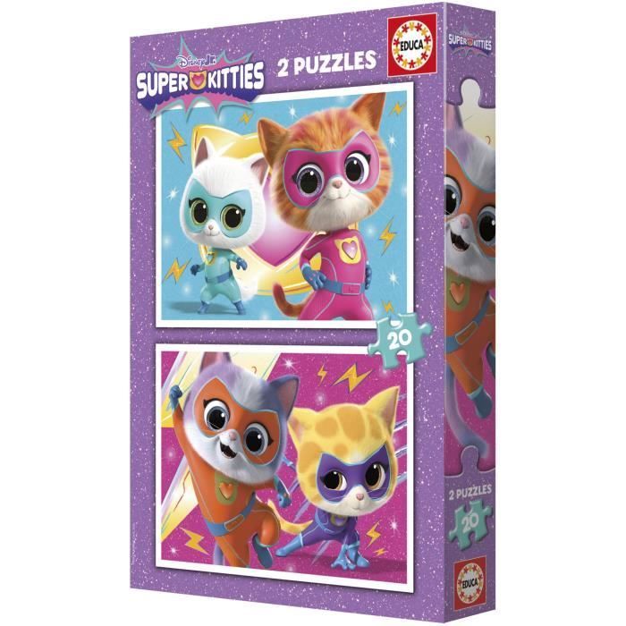 Puzzle EDUCA SuperKitties 2 x 20 pièces Pour enfants À partir de - vue 7